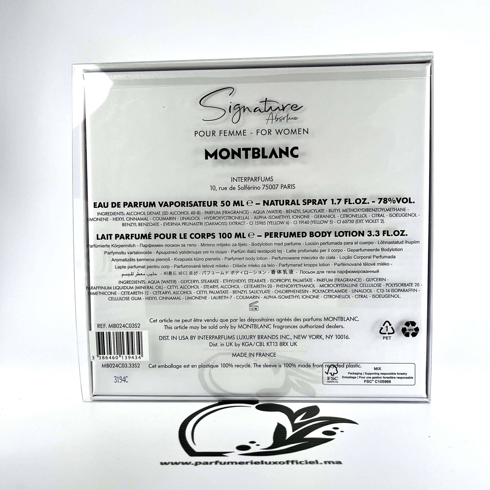 MONT BLANC SIGNATURE ABSOLUE COFFRET
