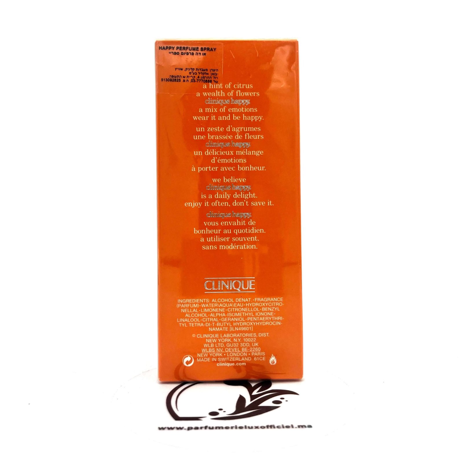 CLINIQUE HAPPY POUR FEMME PRIX MAROC