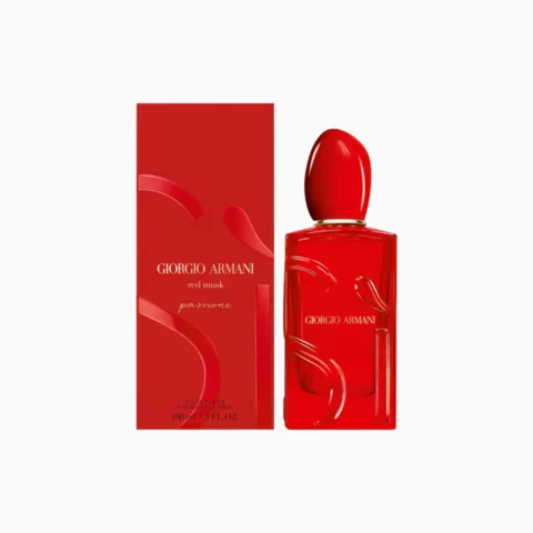 armani si passione red musk packaging