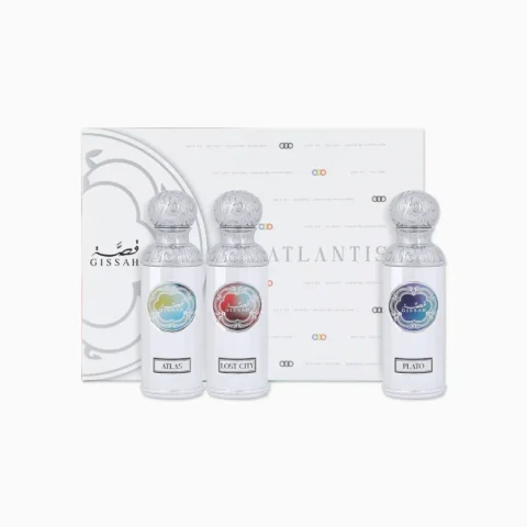 Gissah Atlantis Set coffret 3 parfums 50ml original maroc