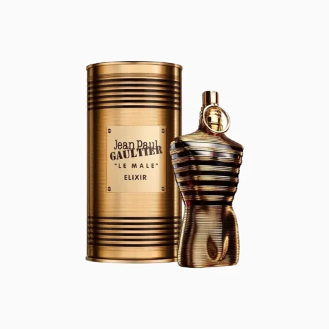 Jean Paul Gaultier Le Male Elixir avec boîte originale parfum homme authentique au Maroc
