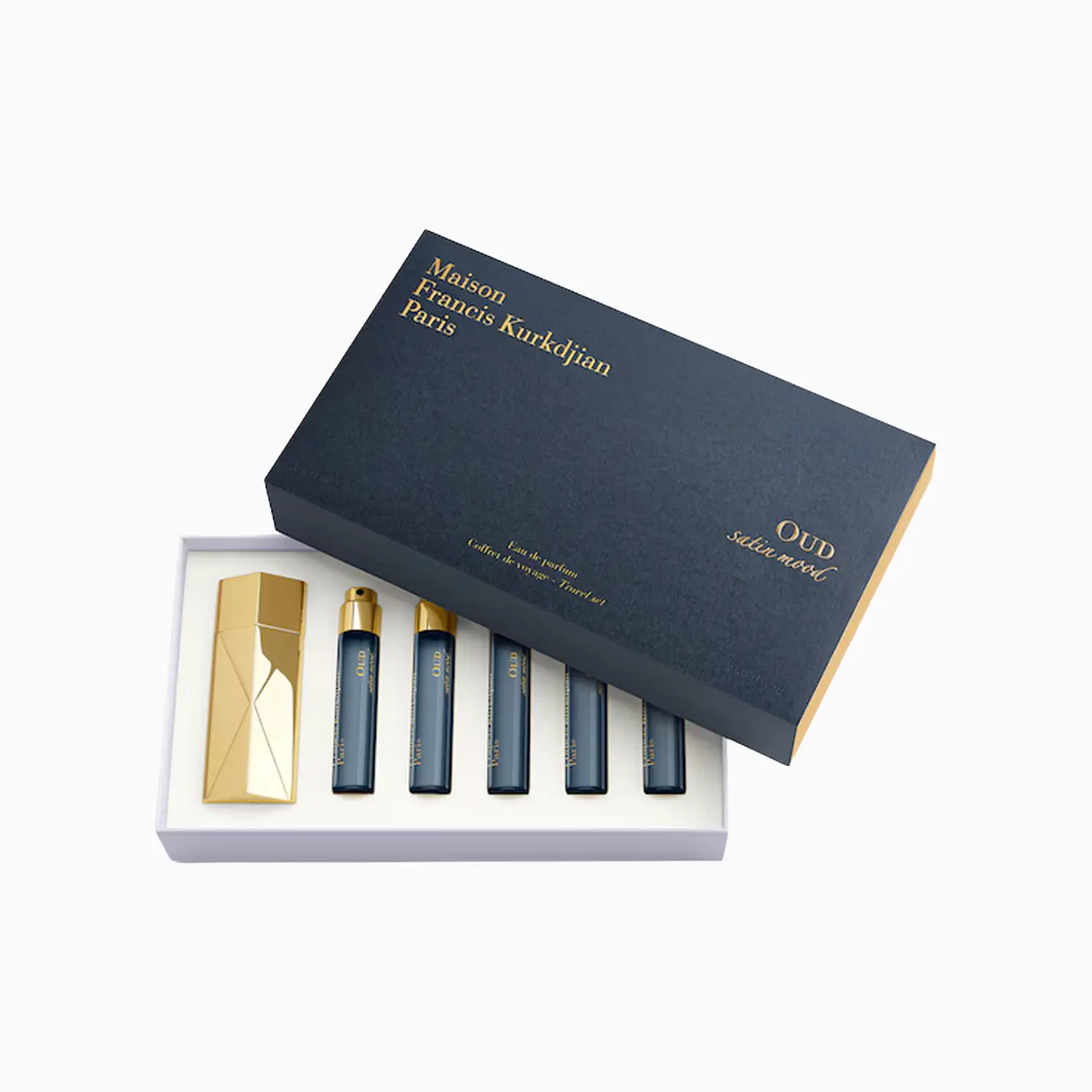 OUD SATIN MOOD COFFRET DE VOYAGE MAISON FRANCIS KURKDJIAN 3 oud satin mood coffret prix maroc parfum luxe Maison Francis Kurkdjian